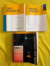 Lot of 3 Borland Turbo Debugger 3.0 Resource Workshop Turbo C Books RE picture