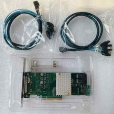Fujitsu LSI SAS3008 9300-8i HBA Controller 12Gbps IT Mode ZFS TrueNAS+8643 cable picture