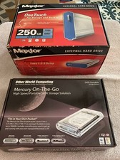 Maxtor One Touch External Hard Drive 250GB 8mb Cache USB 2.0 / 1.1 Storage + One picture