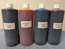 PREMIUM COMPATIBLE DYE INK FOR EPSON DX4 DX5 PRINT HEAD (C-Y-M-K) (4,000ML) picture