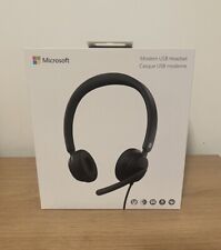 Microsoft Headset USB Modern Wired On-Ear Stereo Headphones with Microphone New picture