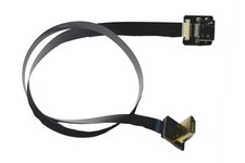 Permanent Flat Slim Thin Soft Flex FFC FPV HDMI Cable Standard 80CM, black  picture