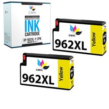 2-Pack Compatible HP 962 Yellow Ink XL for OfficeJet Pro 9015e 9018 9020 9010 picture