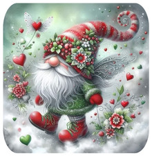 WINTER RED GNOME HOLIDAY THEMED OPT 1 MOUSEPAD MOUSE PAD THICK 9