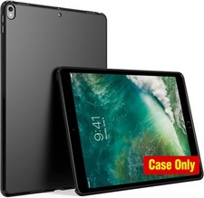 Slim Soft Skin Silicone Protective Case for iPad 10.5 Inch - Black Cover picture