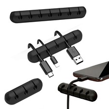 Cable Organizer Silicone USB Cable Winder Desktop Tidy Management Clips  ﻿ picture