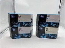Set of 4 HP 80 Designjet Series 1000 CMMB Ink C4846A, C4871A, C4847A - EXPIRED picture