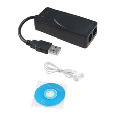 Dual RJ11 Port USB 56K Dial Up Voice Fax Data Modem Adapter For Windows 7 8 10 picture