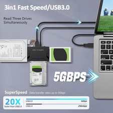 Easy-Drive External Hard Drive Adapter USB3.0 IDE/SATA2.5/3.5