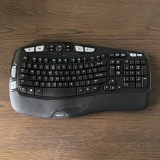 Logitech K350 Wireless Wave Ergonomic Keyboard Black Y-R0053 FLAWS picture