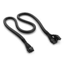 NZXT 12VHPWR Adapter Cable - 12+4-Pin (16-Pin) 12HVPWR to Dual 8-Pin Black picture