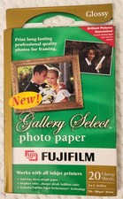 FUJIFILM Gallery Select PHOTO paper 4X6 20 Glossy Sheets For All Inkjet printers picture