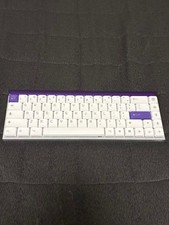Melgeek MADE68 Air Wireless JP 68-Key Gaming Keyboard White Purple Used picture