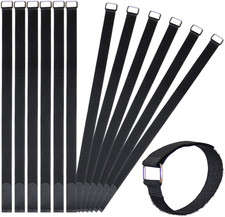 12 Pack 24 Inch Reusable Fastening Cable Straps Hook and Loop Cinch Cable Ties picture