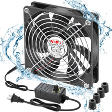 Wathai 120Mm Waterproof Small Box Fan IP67 12V Computer Fan AC 110V 120V picture