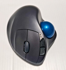 Logitech Logi M570 Wireless Trackball Mouse & Paired Receiver Blue Ball picture