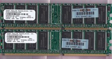 512MB 2x256MB PC-3200 SMART SM5643285D8N6FNIBH HP 326667-041 DDR-400 Kit DDR1 picture