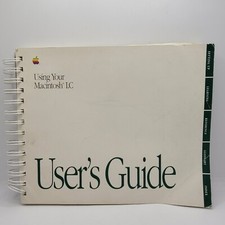 Vintage 1991 Macintosh LC User's Guide Spiral Bound Desktop Mac Computer picture