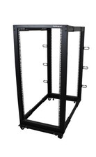 StarTech 25U Adjustable Depth Open Frame 4 Post Server Rack w/ Casters picture