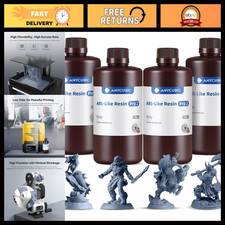 8K ABS-Like 3D Printer Resin Bundle - 4kg Tough, High Strength for LCD Printers picture