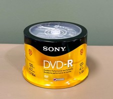 Sony - DVD-R - 50 Pack - 4.7GB - 120min - 1-16x - AccuCORE Blank Discs - Sealed picture