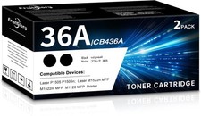 36A CB436A High Yield Black Toner 2-Pack for HP P1505 M1522 M1120 picture