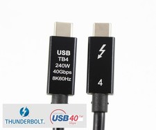 USB4 Type-C to Type-C Thunderbolt Cable USB-C Male to Male Black Ltd Lifetime picture