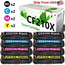 8PK CF210X 210X Toner Cartridge Laser Jet Pro 200 color M251nw M276n Printer picture