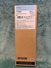 Genuine Epson Light Cyan Ink Cartridge T55K5 Date: February 2027 picture