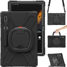 For Samsung Galaxy Tab S9 Ultra S9 Plus S8 Rotating Shockproof Carry Tablet Case picture