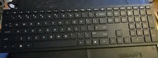 HP TPC-L001K Black Standard QWERTY Wireless Slim Keyboard No USB Receiver picture