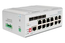 DIGITUS industrieller Managed 12-Port Gigabit Ethernet PoE Netzwerk-Switch - 8X  picture