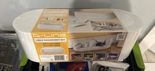 D-Line Cable Management Box, White Plastic Cable Cube 16.5 x 6.5 x 5.25 in picture