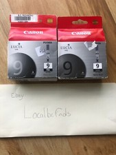 OEM Canon Lucia PGI-9 PBK & MBK Ink Cartridges – Photo Black + Matte Black – picture