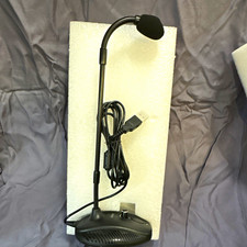 FIFINE USB Wired Gooseneck Desktop Microphone, Mute Button, Adjustable, Black picture