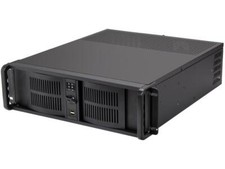 iStarUSA D-300-FS Black Aluminum / Steel 3U Rackmount Compact Stylish Front-moun picture