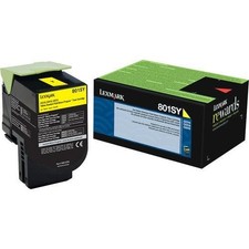 Lexmark Unison 801SY Original Standard Yield Laser Toner Cartridg 80C1SY0 picture