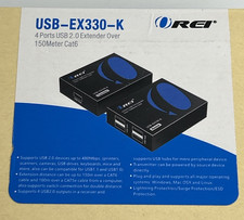 OREI USB 2.0 Over Ethernet Extender Upto 330 Feet (USB-EX330-K) *NEW* picture