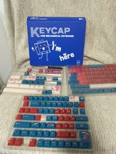 JSJT Translucent Keycaps 170 Keys Cherry Profile Keycap PC Material Red Blue... picture
