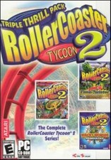 RollerCoaster Tycoon 2 Triple Thrill Pack PC CD amusement park game + 2 add-ons picture