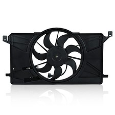 BLACKHORSE-RACING Radiator Cooling Fan Assembly Compatible Ford Focus 2012-2017 picture