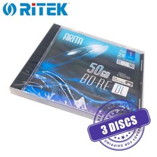 Arita BD-RE DL 50GB 2x Blu-ray Rewritable Dual Layer 50 GB Printable - 3 Discs picture