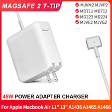 New 45W MagSafe 2 T-Tip AC Power Adapter Charger For MacBook Air 11''13