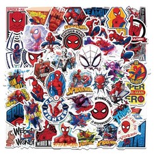 50pcs Cartoon Spider-Man Stickers for Kids,Vinyl 2-3.5 inch, Spider picture