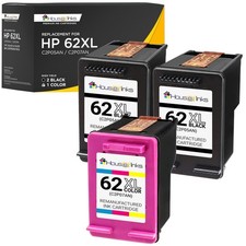 3PK Compatible With HP 62XL Black Color Ink Cartridges for Officejet 5740 HP 62 picture