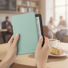 Elegant Sage Faux Leather Case for 6