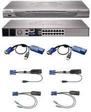 Raritan KX2-416 DKX2-416 16 Port KVM Switch & 2x D2CIM-VUSB 2x DCIM-USBG2 2 PS2 picture