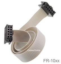 10-Pin (2x5) Female/Female 2.54mm-Pitch 10-wire IDC Flat Ribbon (Multi-Length) picture