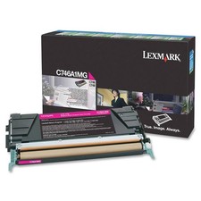 Original Lexmark C746A1MG Magenta Toner. New Sealed Box, We Ship Fast picture