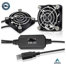 USB Fan 50mm 5V Dual Speed Control 4500 RPM Quiet Mini Cooling Fan with USB picture